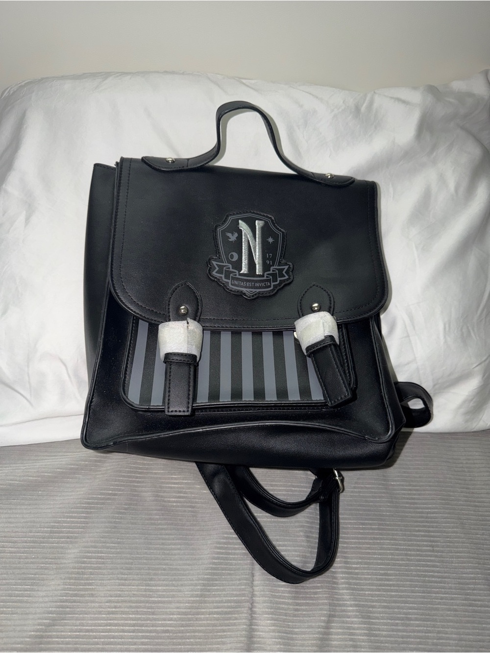 Wednesday Nevermore Academy Black Backpack / Satchel 🖤